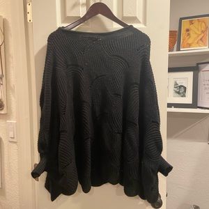 Oversized black sweater